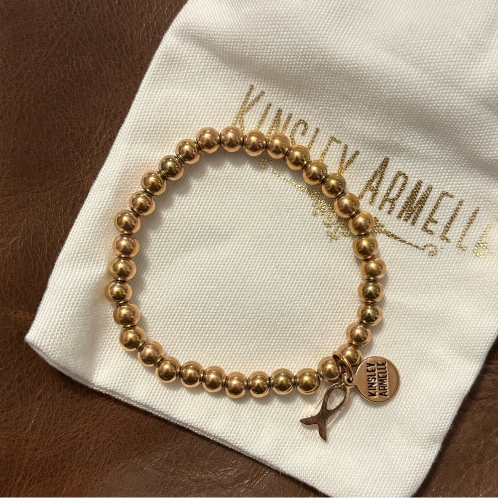 KA Childhood Cancer awareness gold bracelet